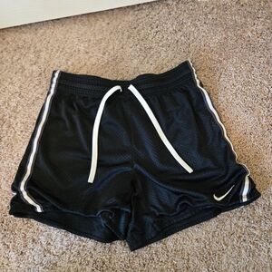 Nike Black Mesh Shorts with White Trim